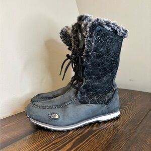 The North Face Waterproof Nuptse Faux Fur Winter Boots
